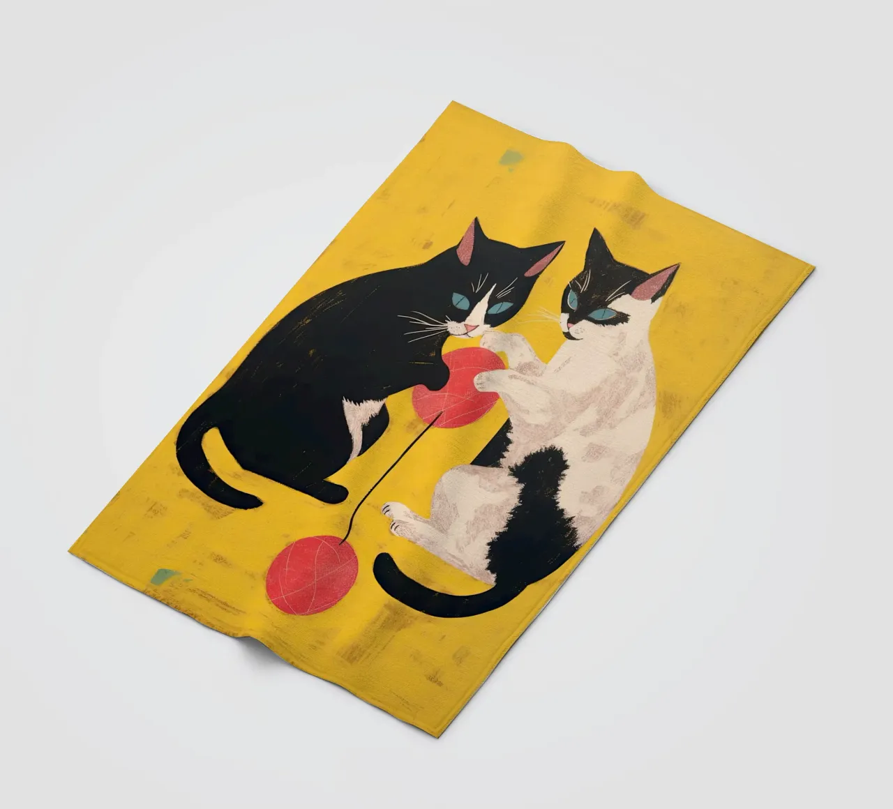 Gatti giocherelloni coperta in pile da DaarbyN