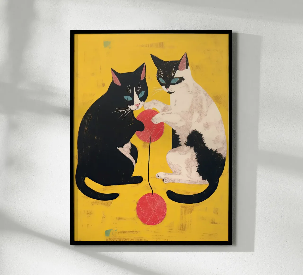 Speelse katten poster van DaarbyN