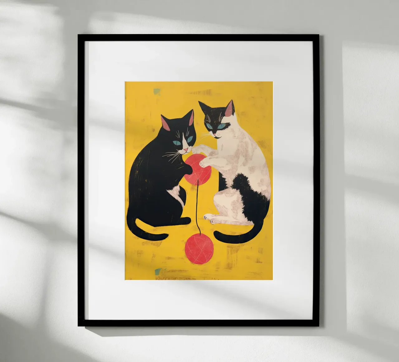 Speelse katten poster van DaarbyN