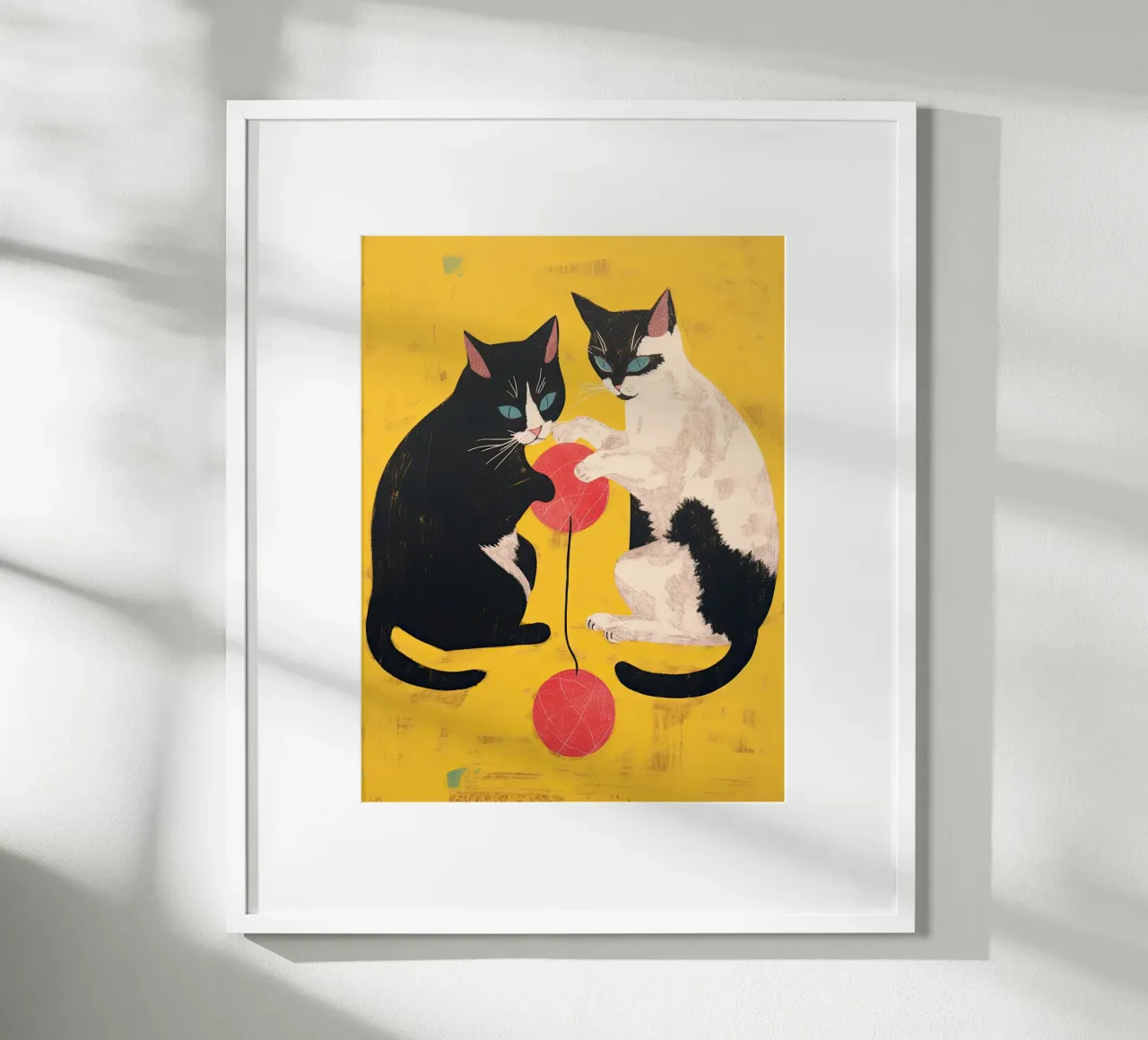 Speelse katten poster van DaarbyN