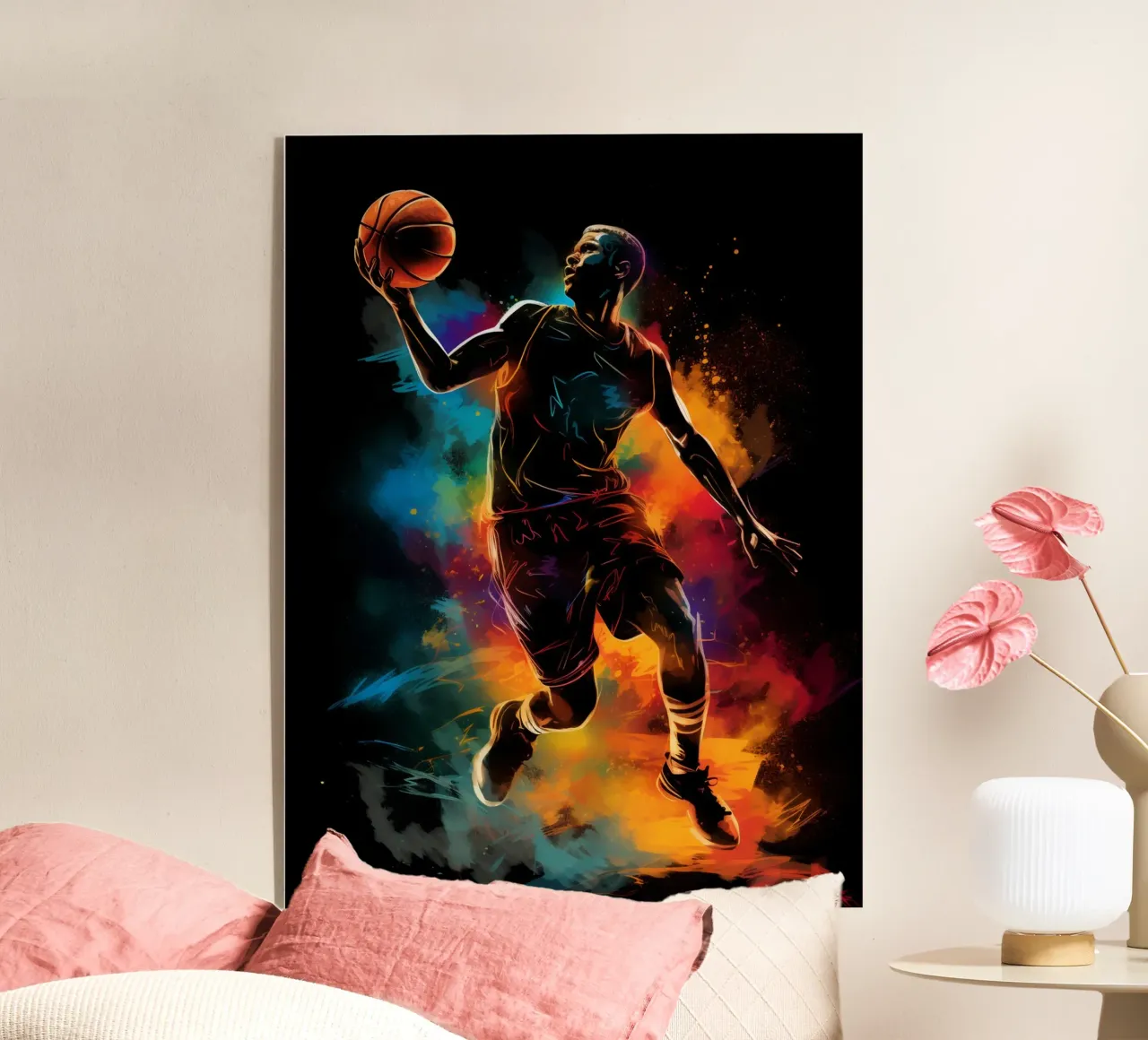 Basketball Colorful 2 acrylic glass by Mateo