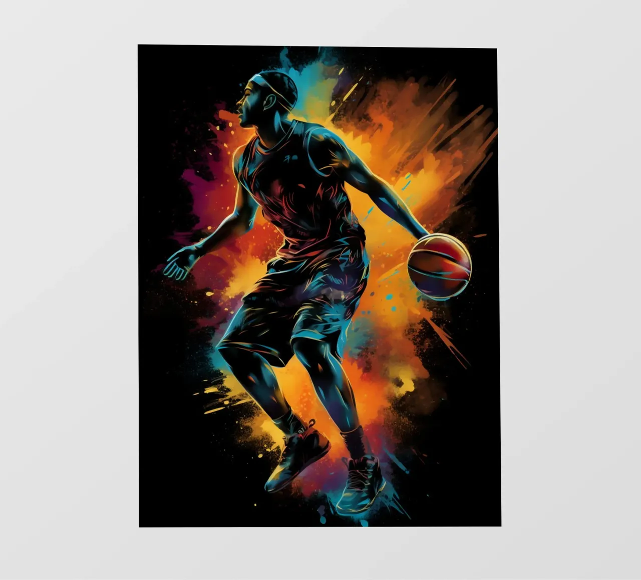 Basketball Colorful 3 pellicola backlit da Mateo