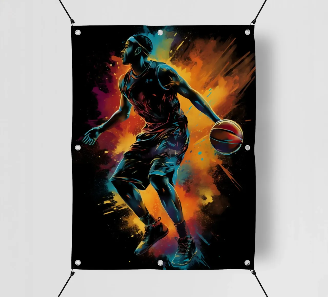 Basketball Colorful 3 pvc cover by Mateo