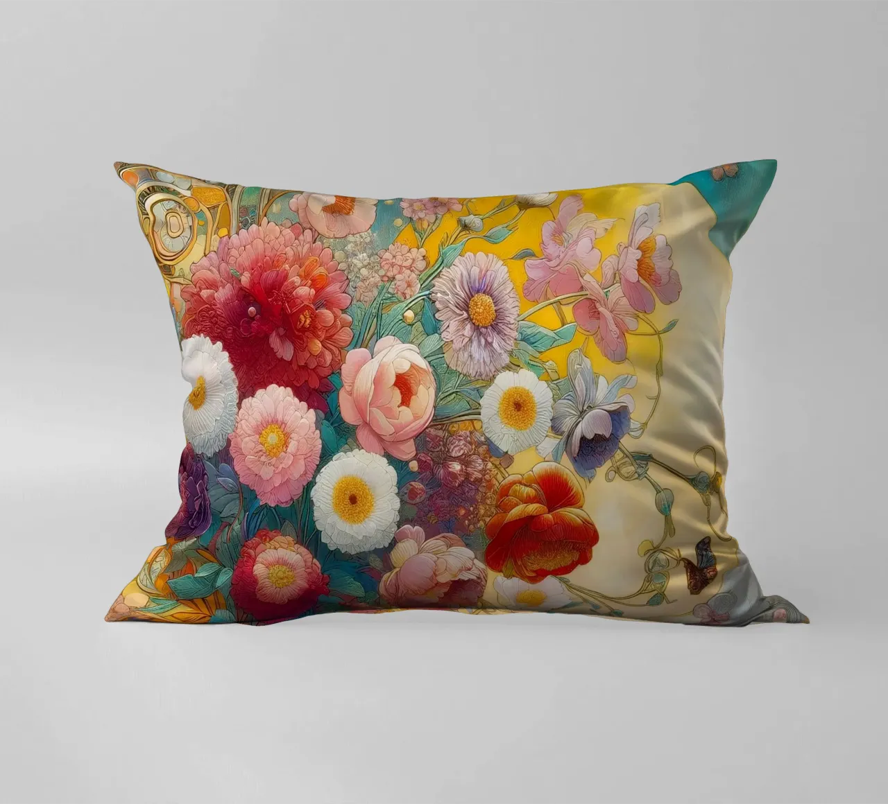 Bouquet di fiori cuscino da Art-Nouveau-Dsg
