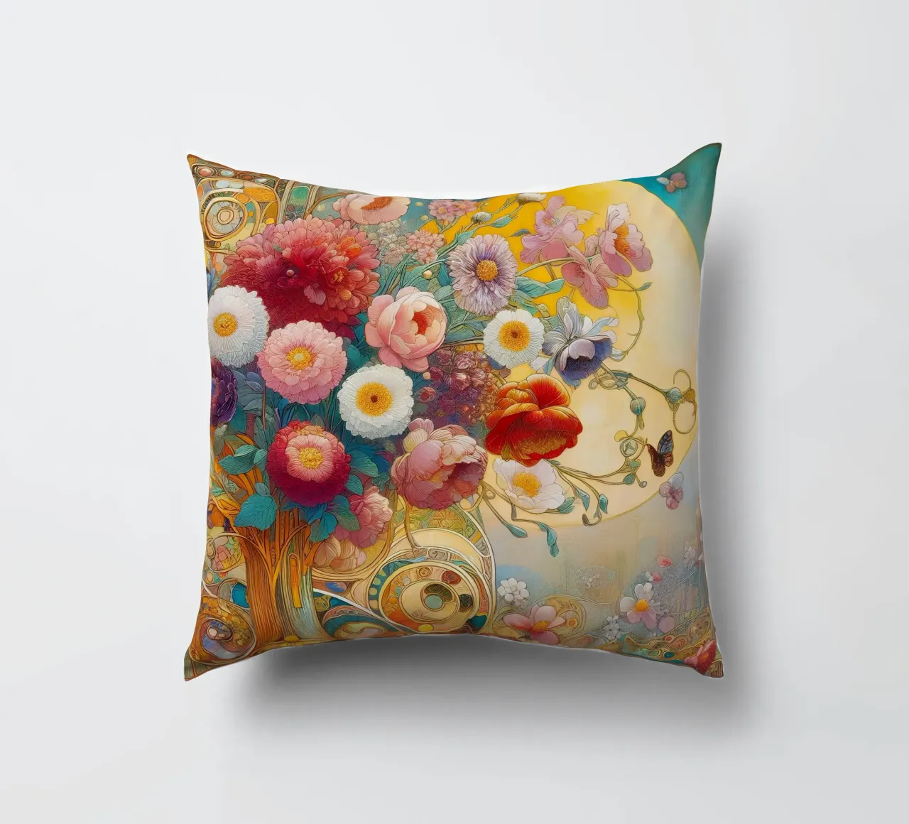 Bouquet di fiori cuscino da Art-Nouveau-Dsg