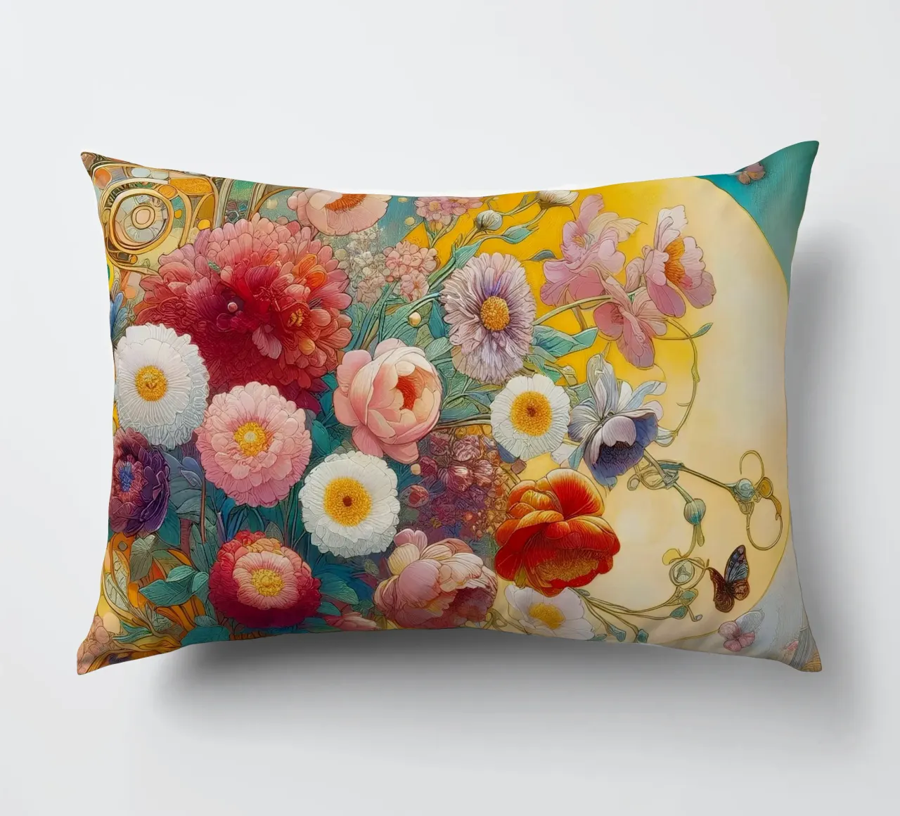Bouquet di fiori cuscino da Art-Nouveau-Dsg