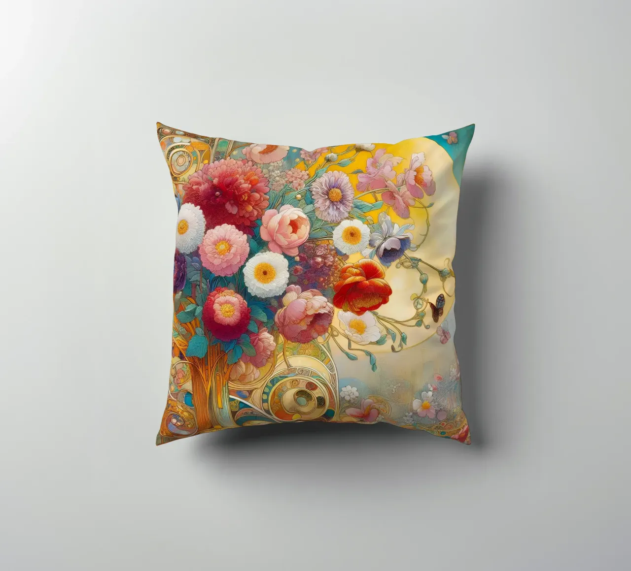Bouquet di fiori cuscino da Art-Nouveau-Dsg