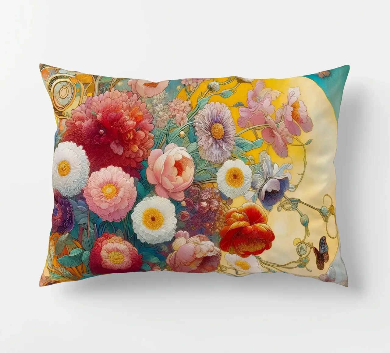 Bouquet di fiori cuscino da Art-Nouveau-Dsg