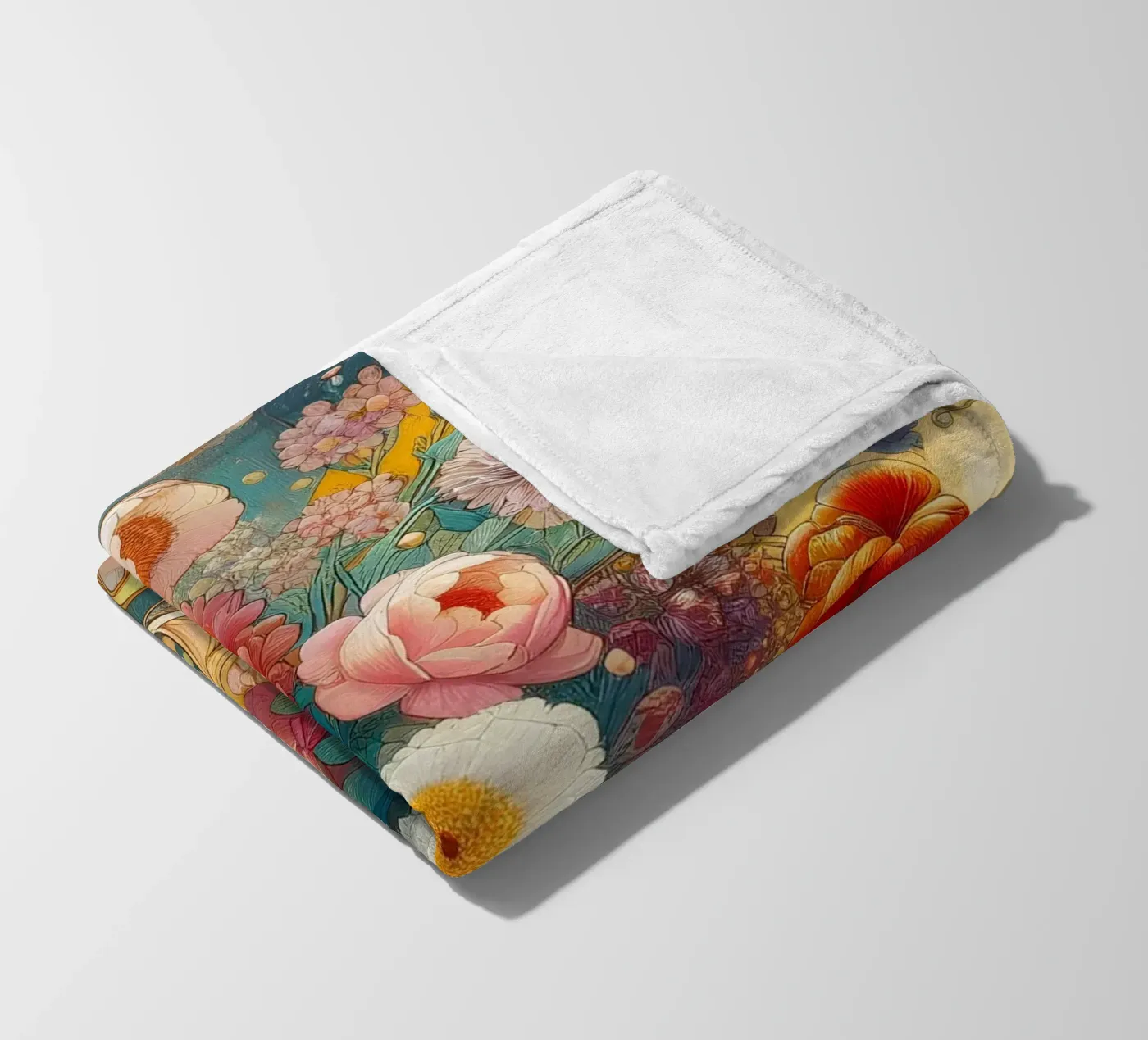 Blumenstrauß Fleecedecke von Art-Nouveau-Dsg