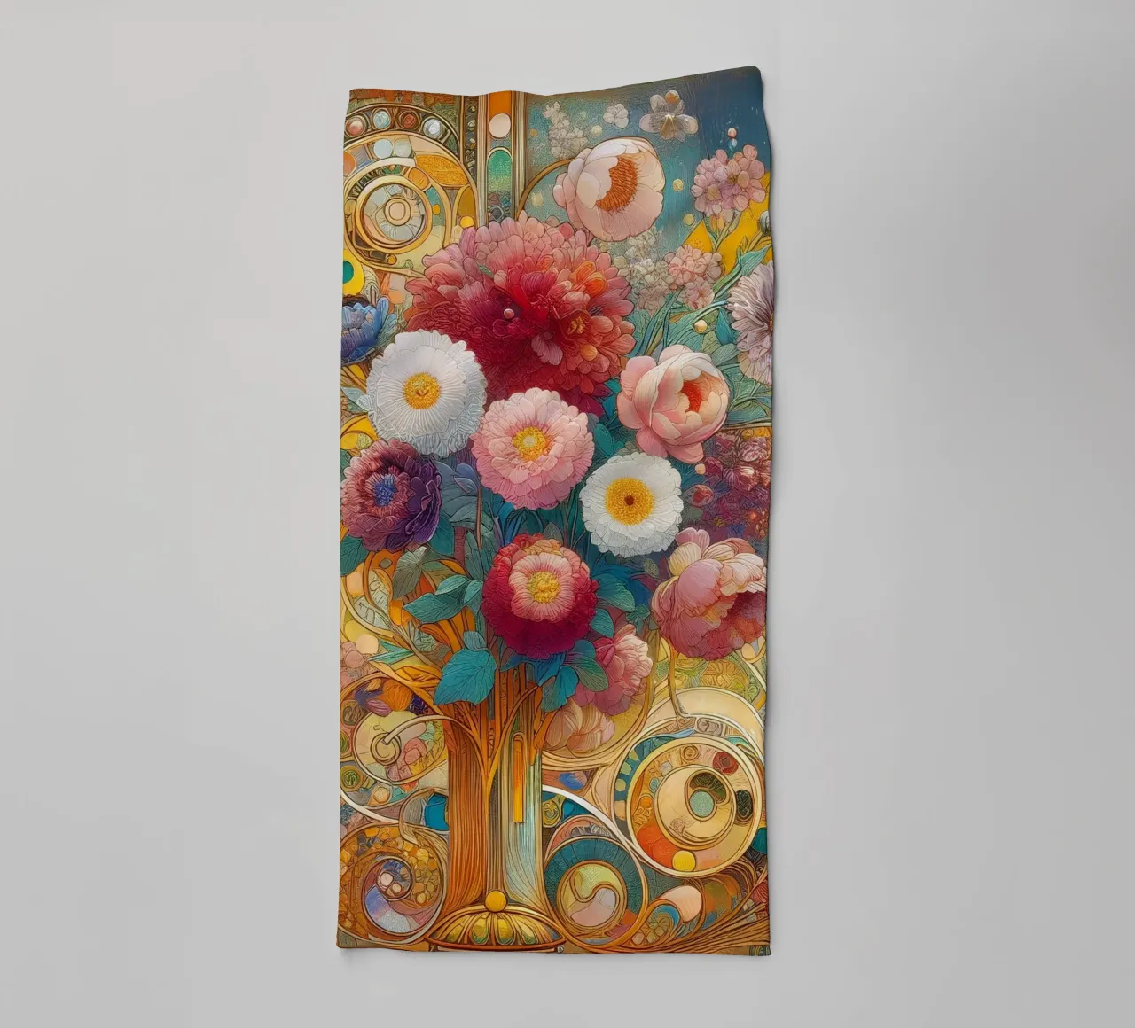 Bouquet di fiori asciugamano da bagno da Art-Nouveau-Dsg