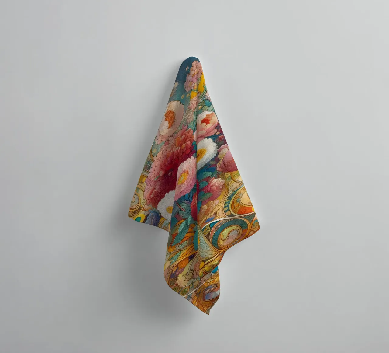 Bouquet di fiori asciugamano da bagno da Art-Nouveau-Dsg