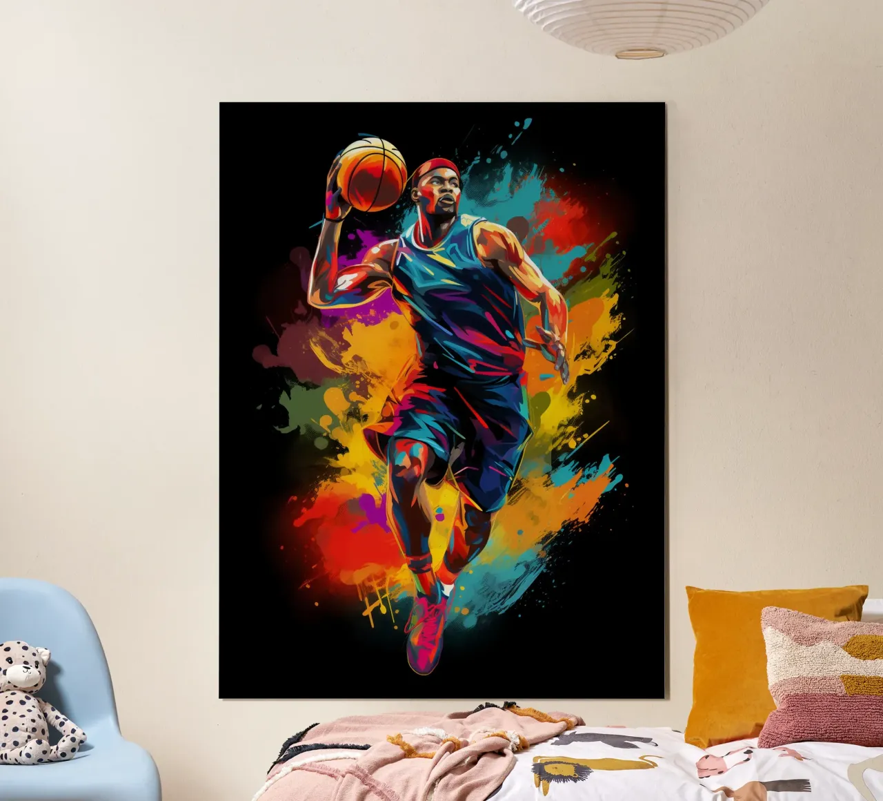 Basketball Colorful 5 poster by Mateo