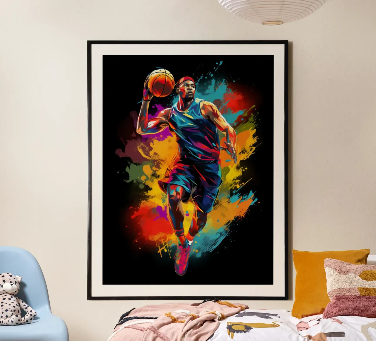 Basketball Colorful 5 poster by Mateo