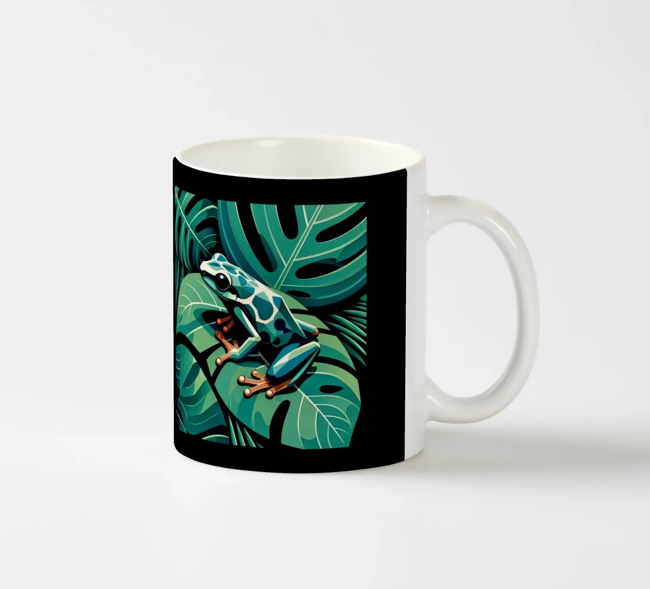 Rana della giungla tazza in ceramica da Digital Naive