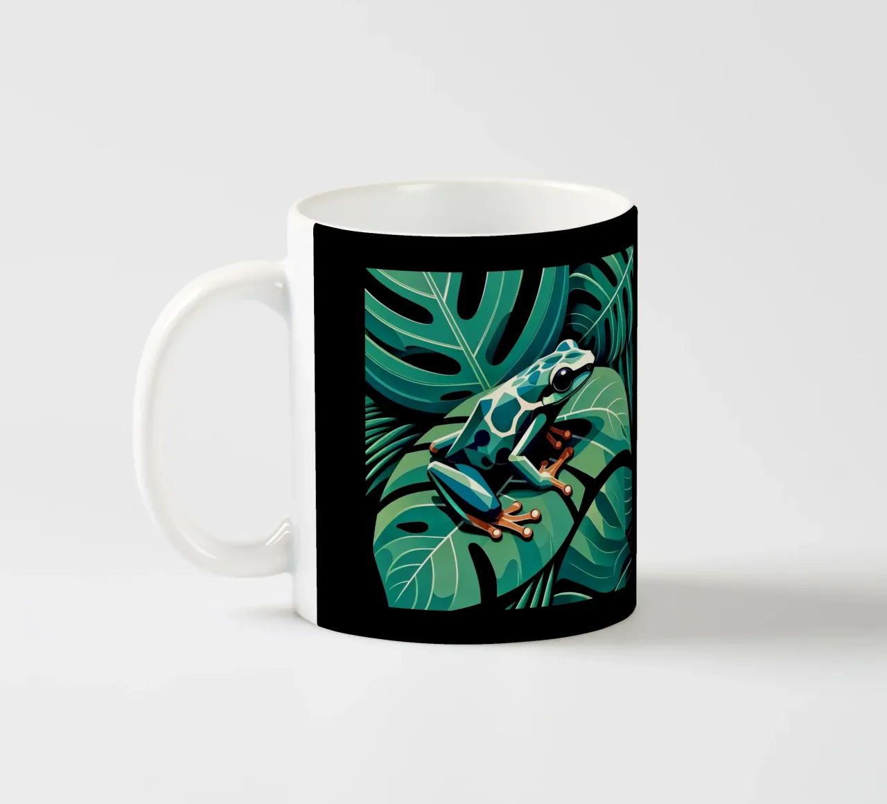 Rana della giungla tazza in ceramica da Digital Naive