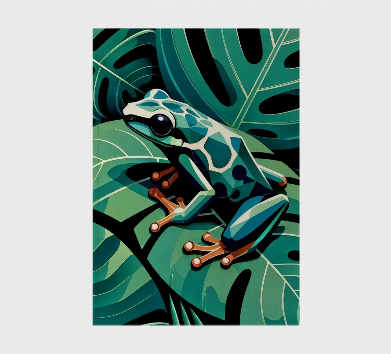 Jungle frog notebook by Digital Naive