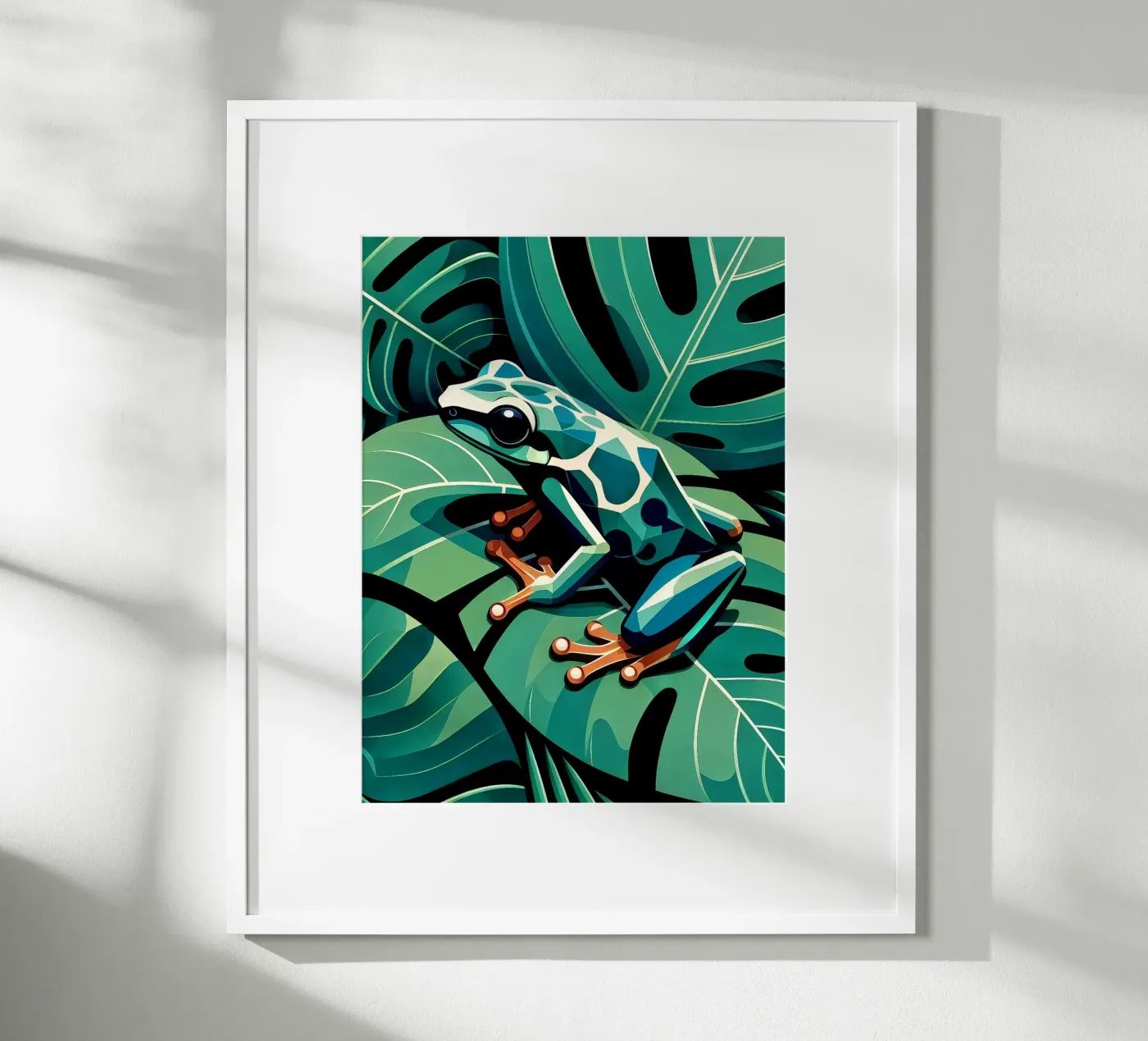 Jungle frog poster by Digital Naive