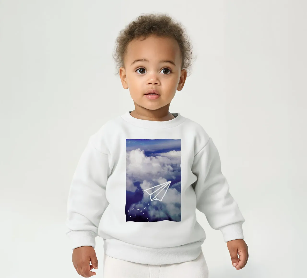Paper Plane felpa neonato da Leah Flores