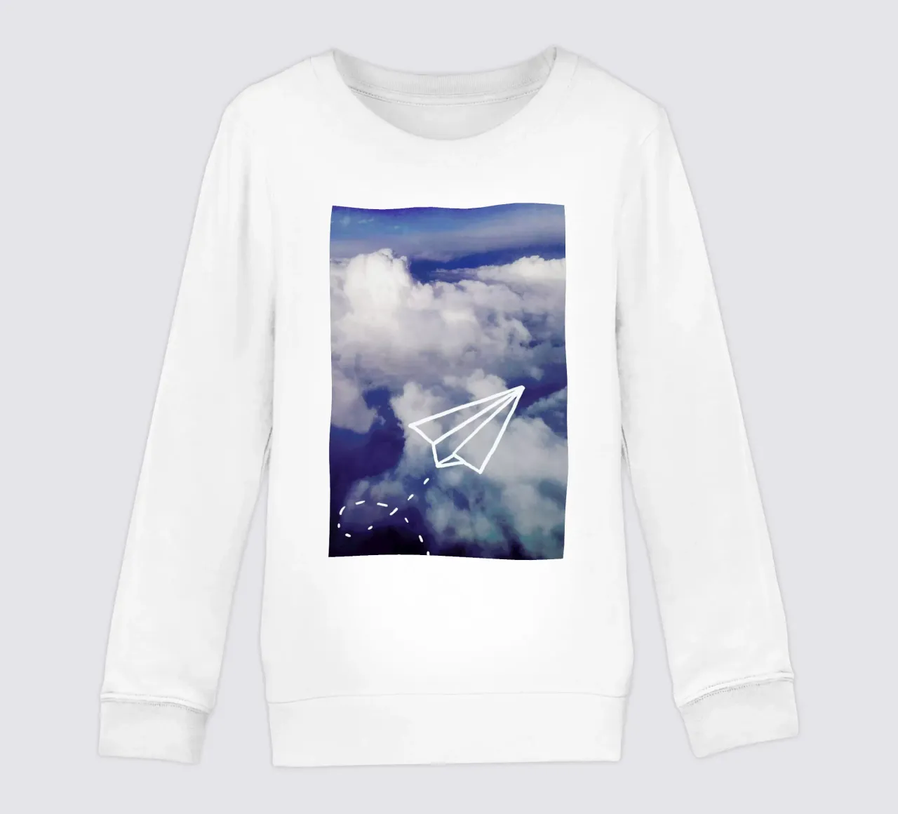 Paper Plane felpa bambino da Leah Flores