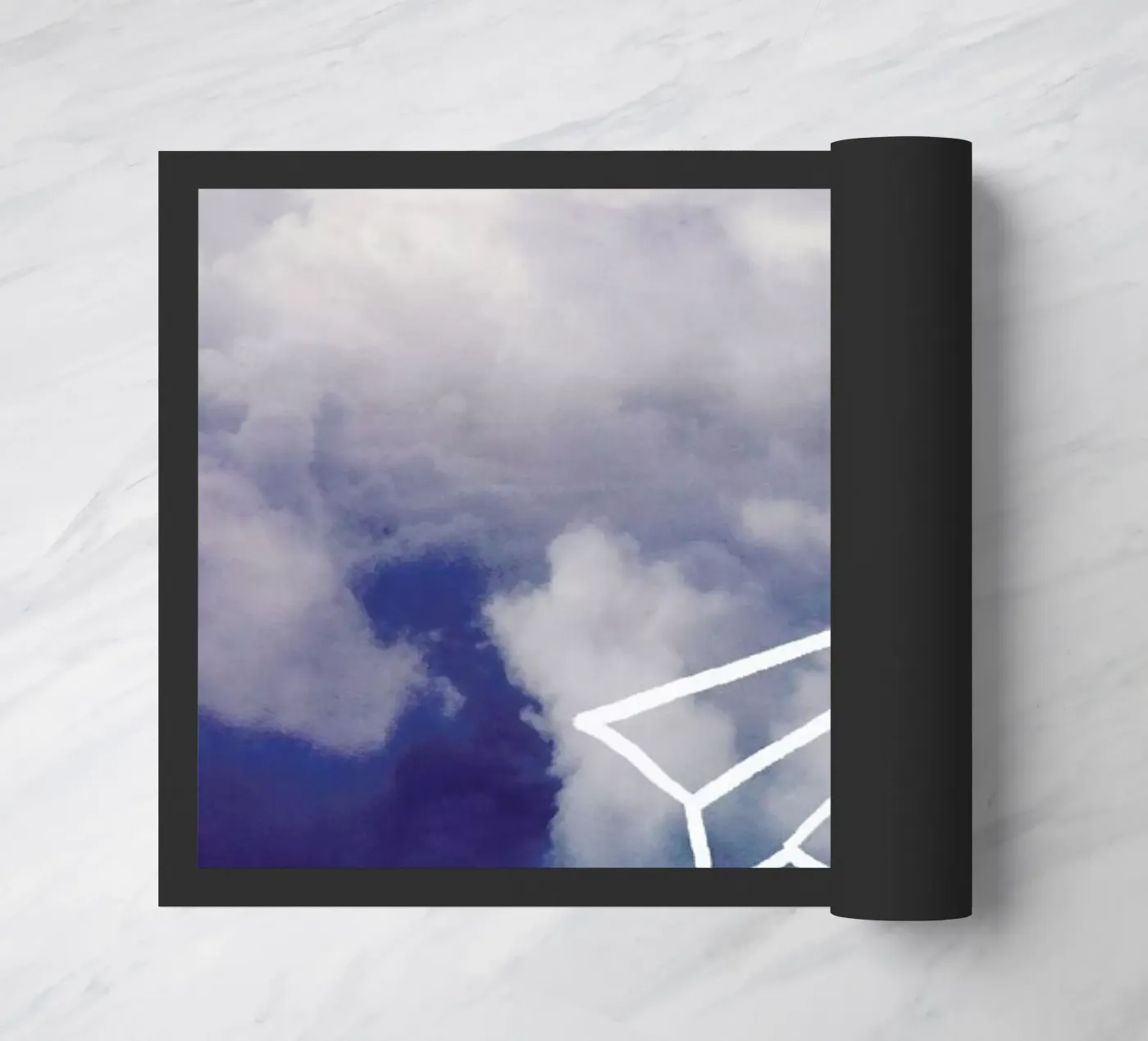 Paper Plane Fußmatte von Leah Flores