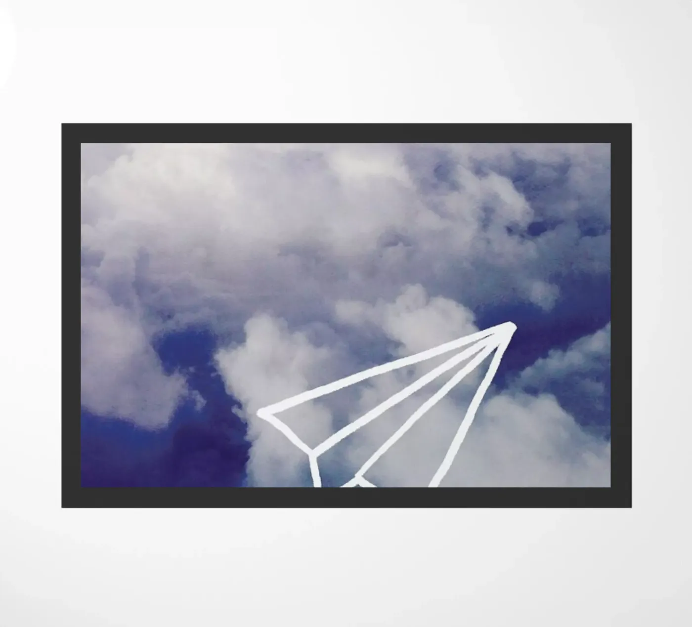 Paper Plane Fußmatte von Leah Flores