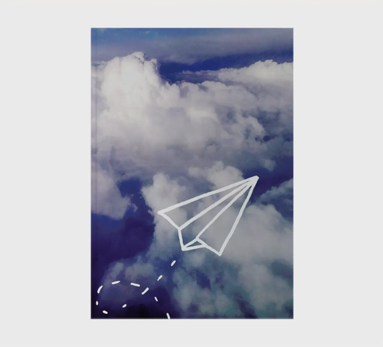 Paper Plane notebook by Leah Flores