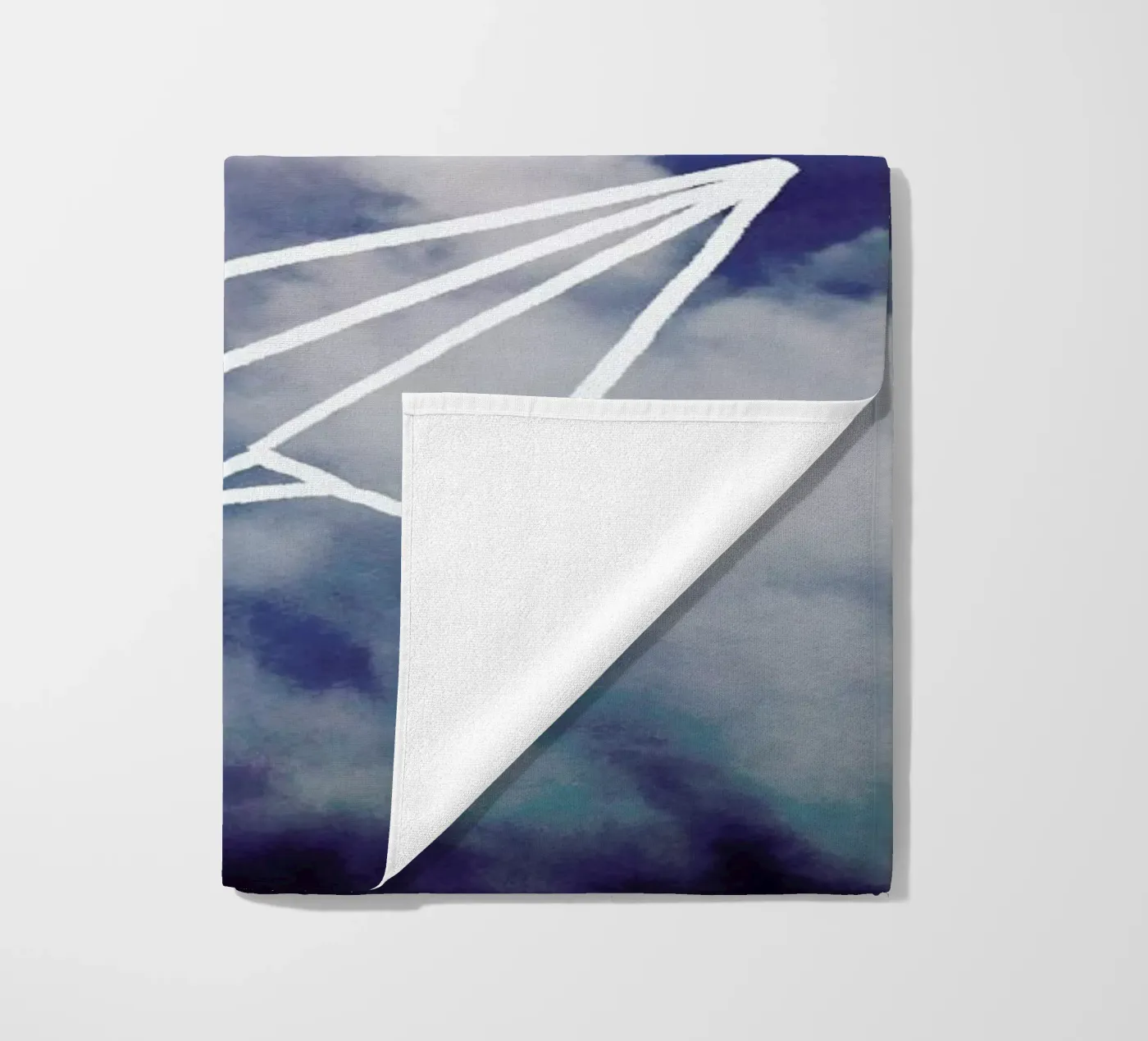Paper Plane beach towel by Leah Flores