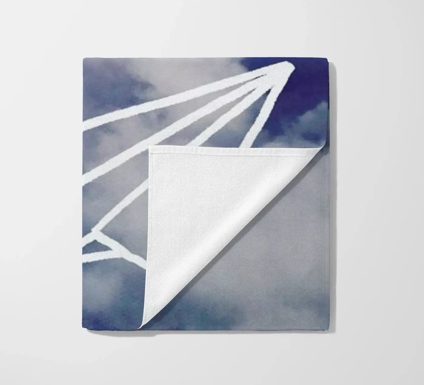 Paper Plane beach towel by Leah Flores