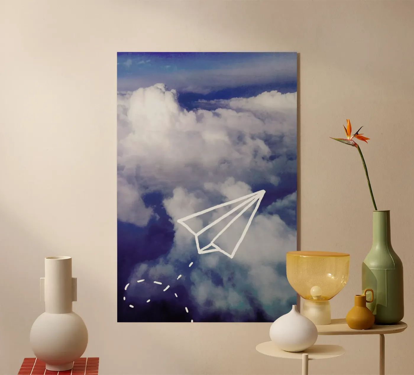 Paper Plane plexiglas de Leah Flores