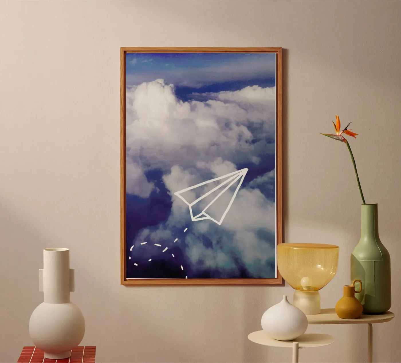 Paper Plane alluminio dibond da Leah Flores