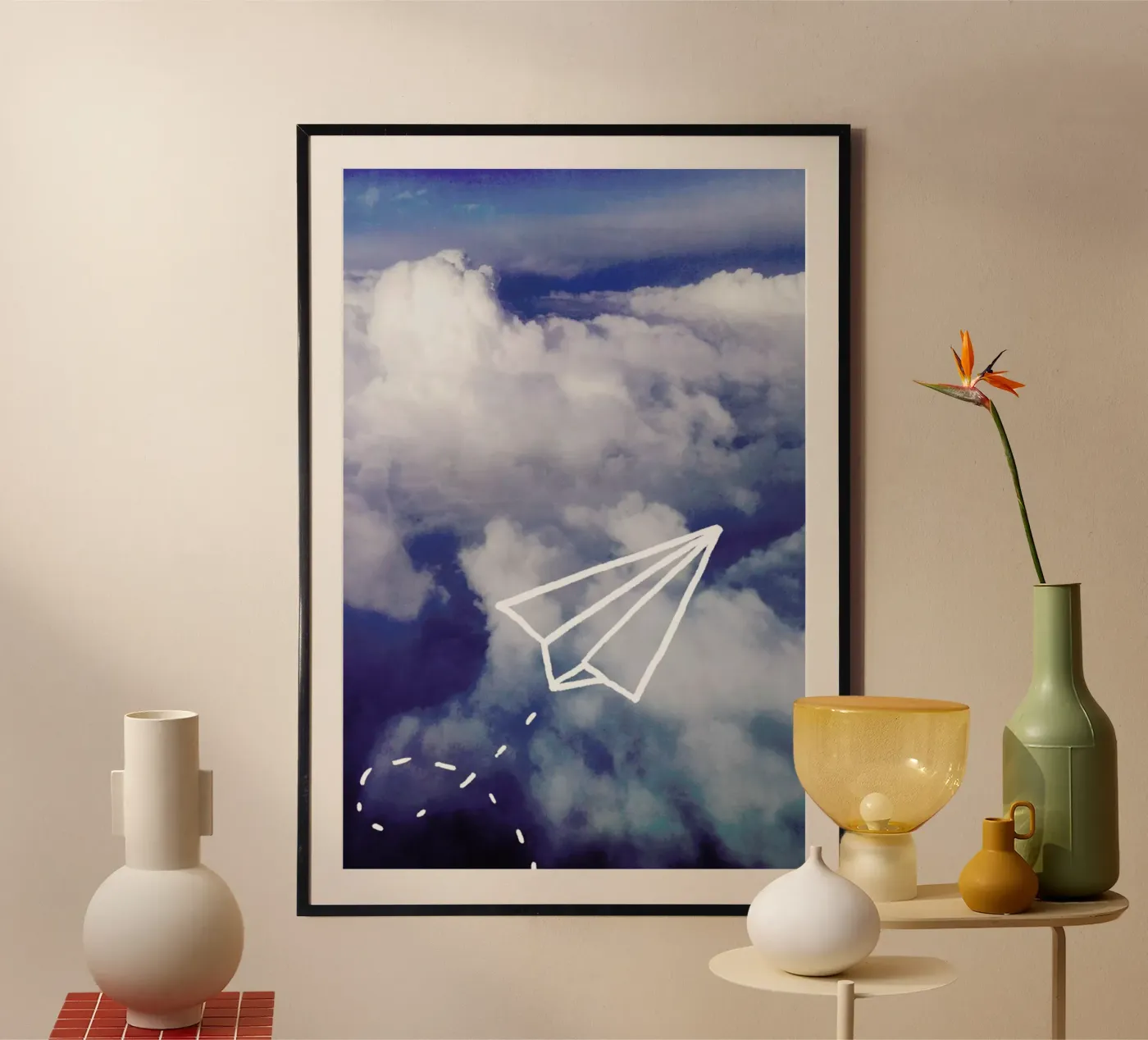 Paper Plane poster van Leah Flores