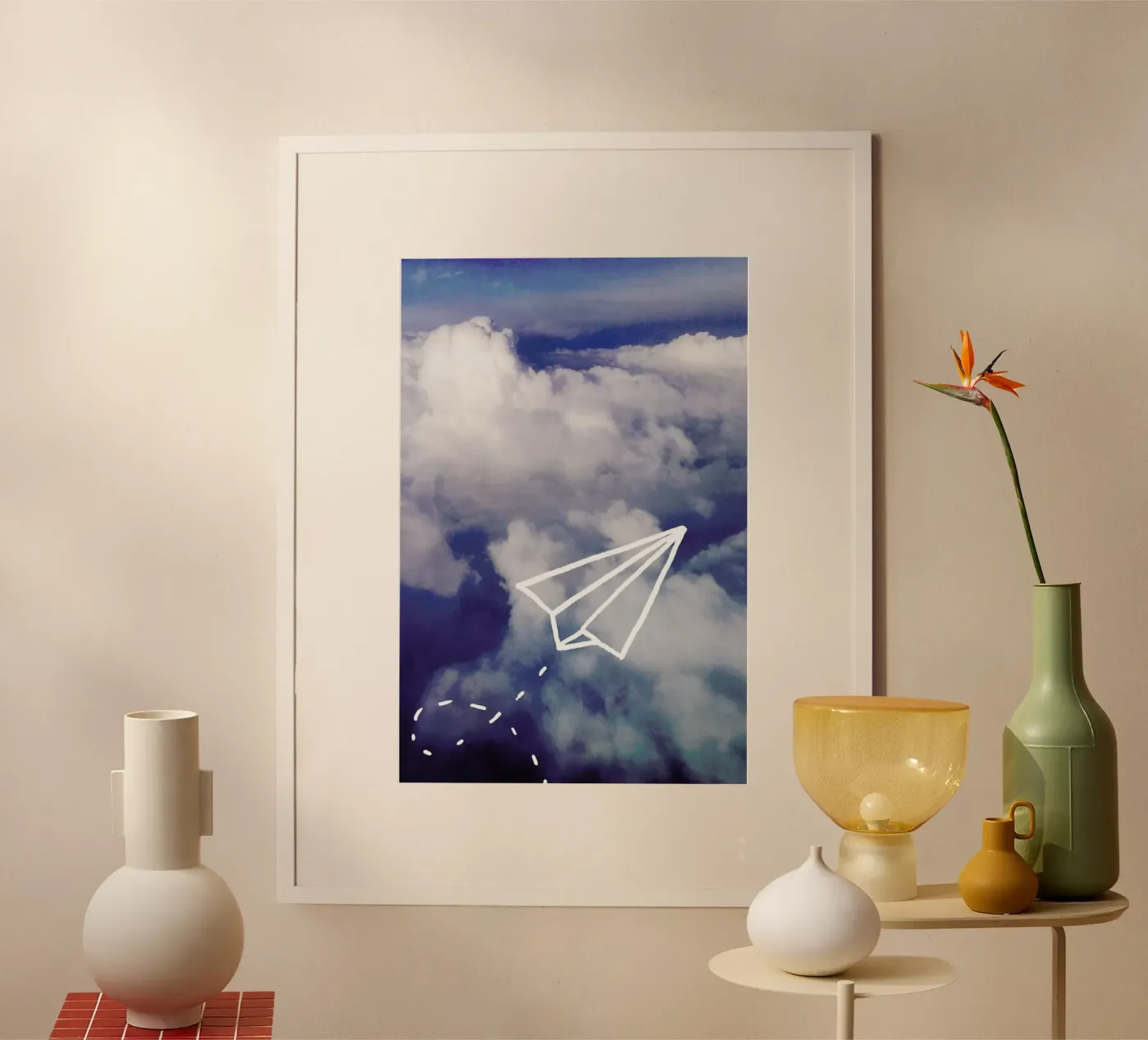 Paper Plane poster van Leah Flores