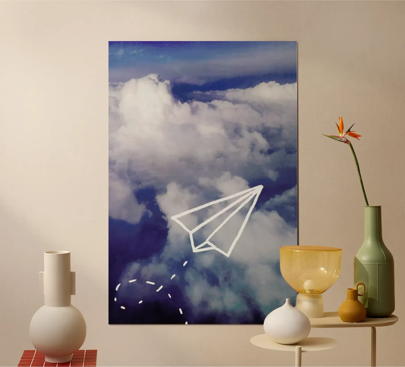 Paper Plane poster van Leah Flores