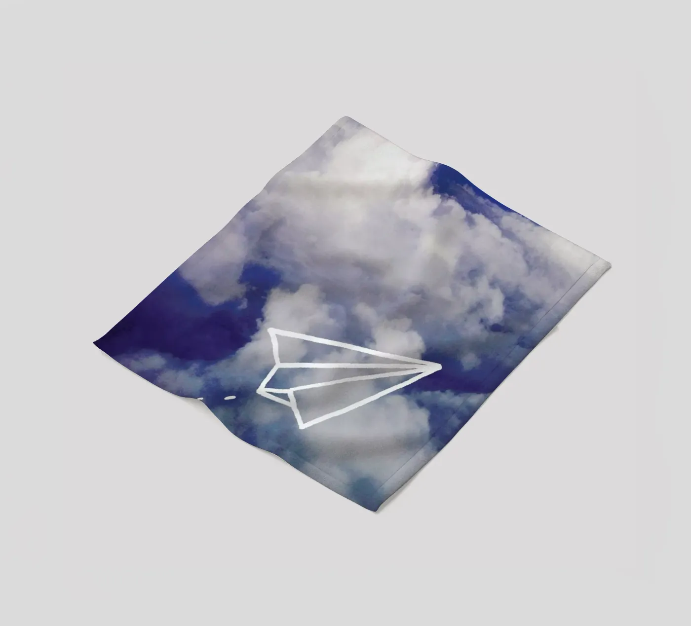 Paper Plane Fleecedecke von Leah Flores