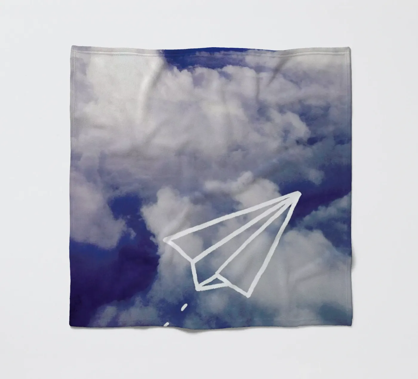 Paper Plane Fleecedecke von Leah Flores