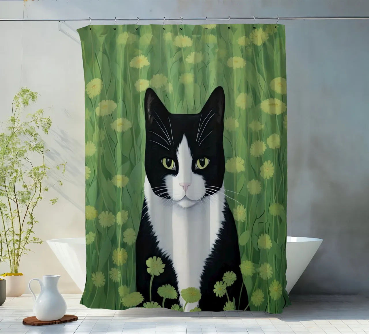Hidden In The Bloom shower curtain by DaarbyN
