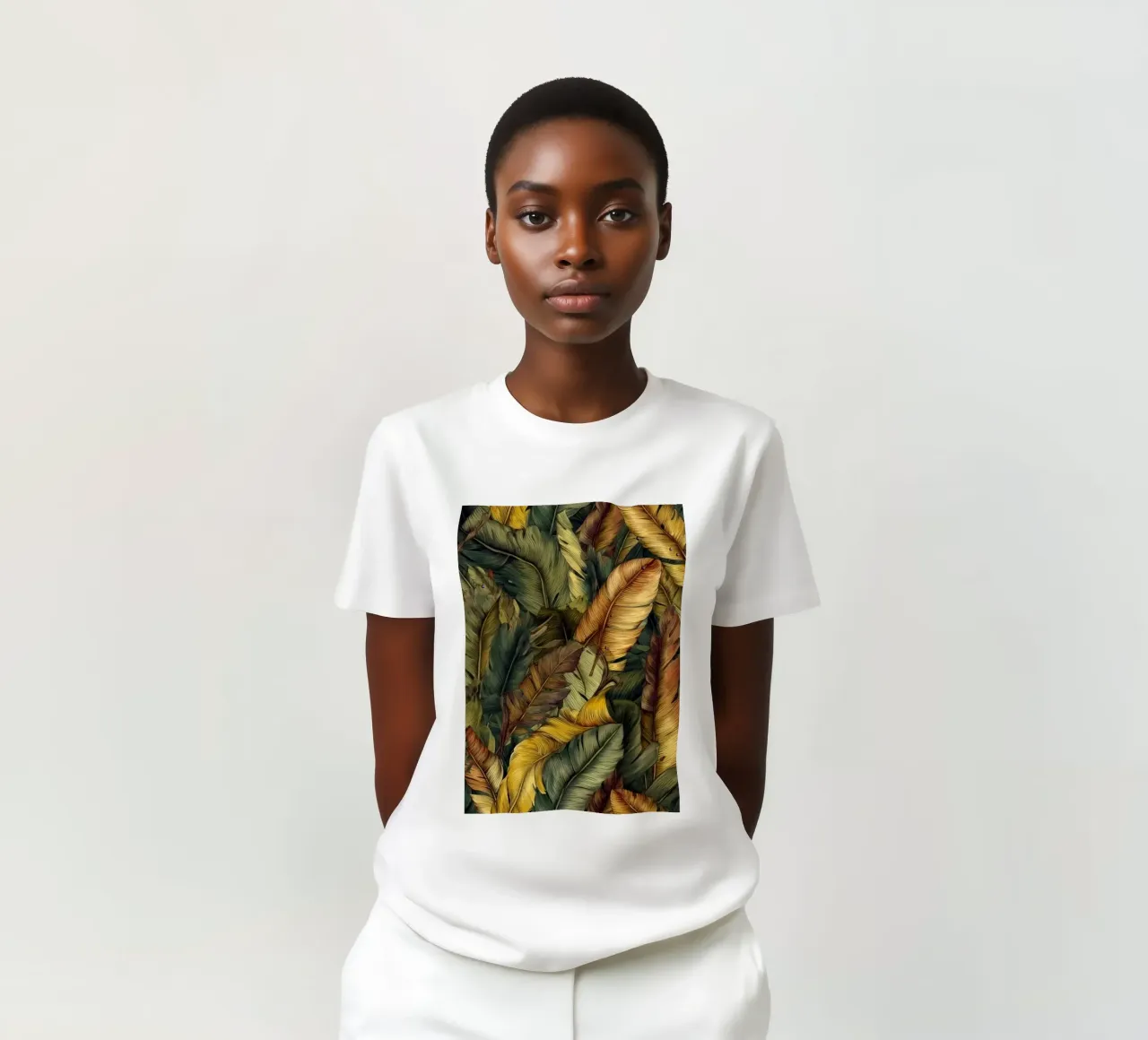 Natura fiori e foglie ad acquerello t-shirt da Justyna Jaszke JBJart