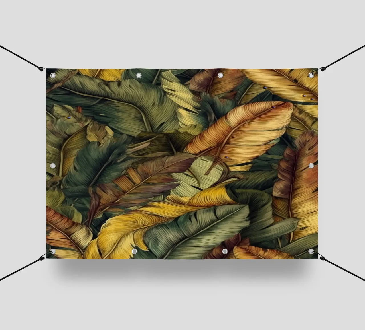 Natura fiori e foglie ad acquerello telo in pvc da Justyna Jaszke JBJart