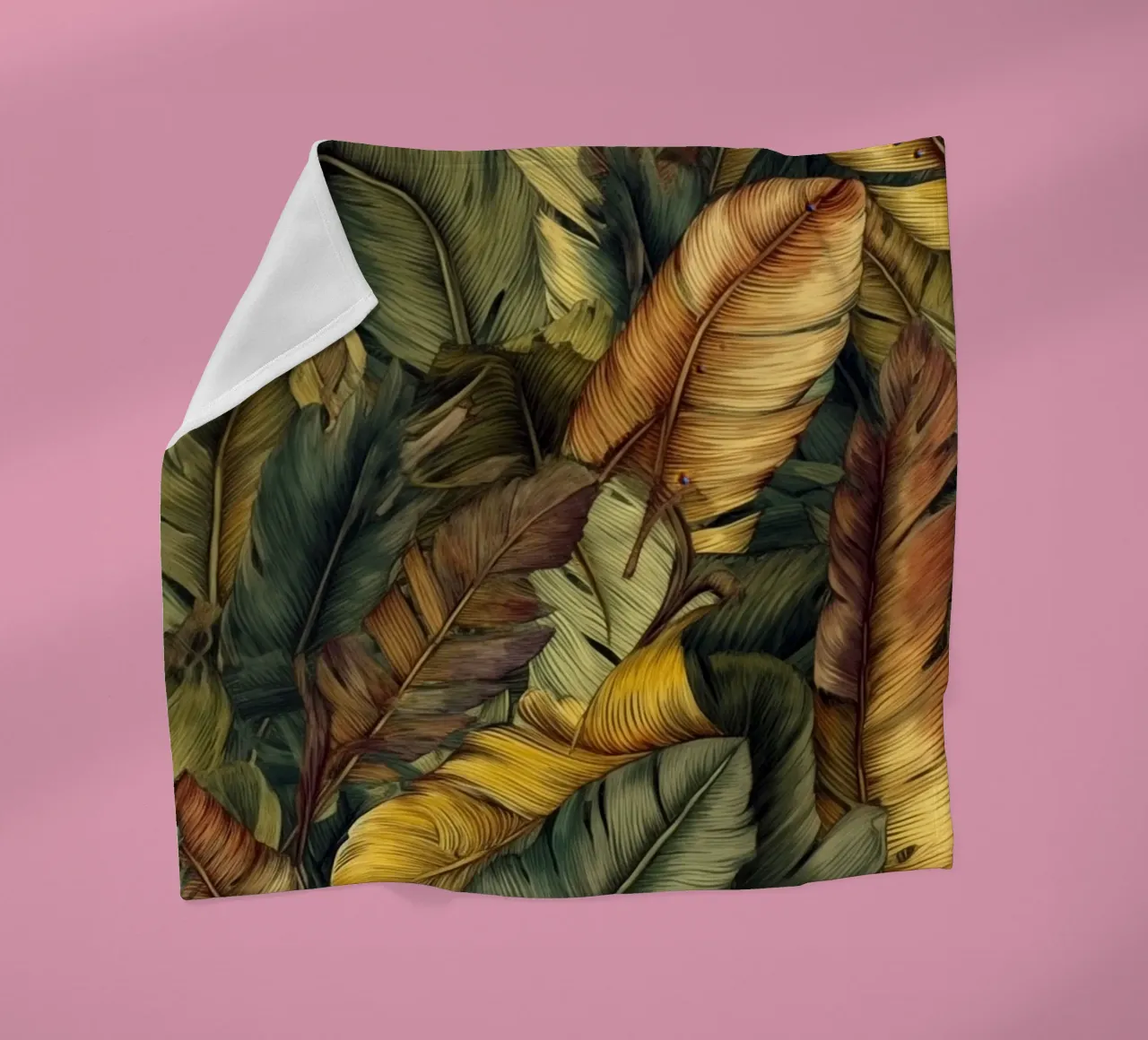 Natura fiori e foglie ad acquerello coperta in pile da Justyna Jaszke JBJart