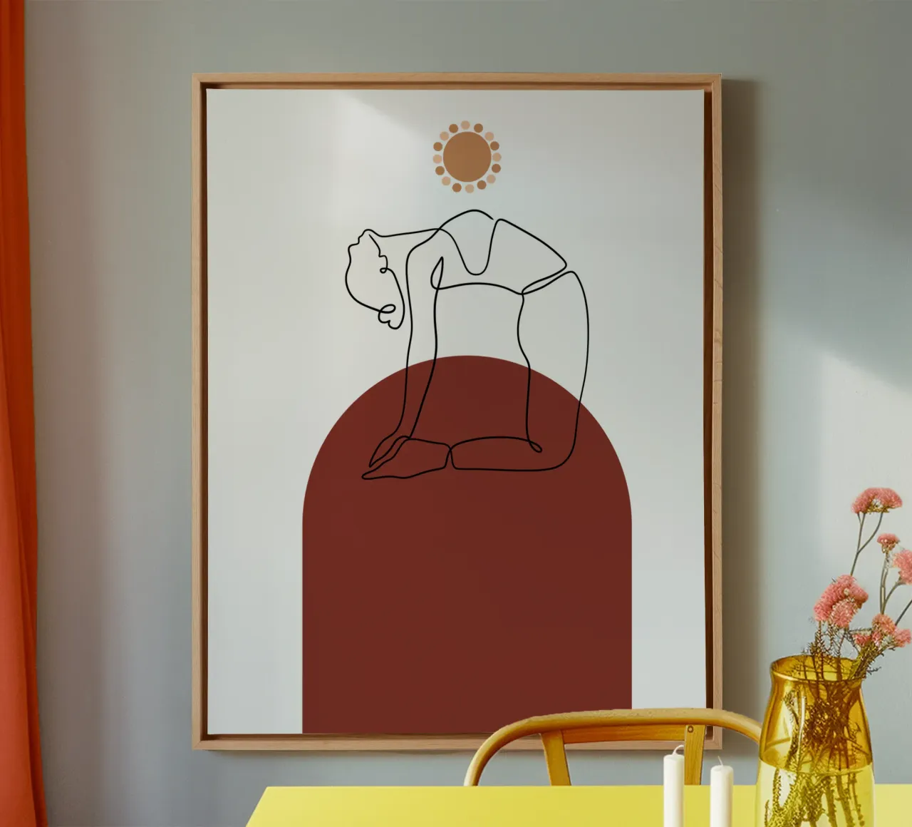 Minimalistische boho sport canvas met Baklijst van YSV MINIMALIST