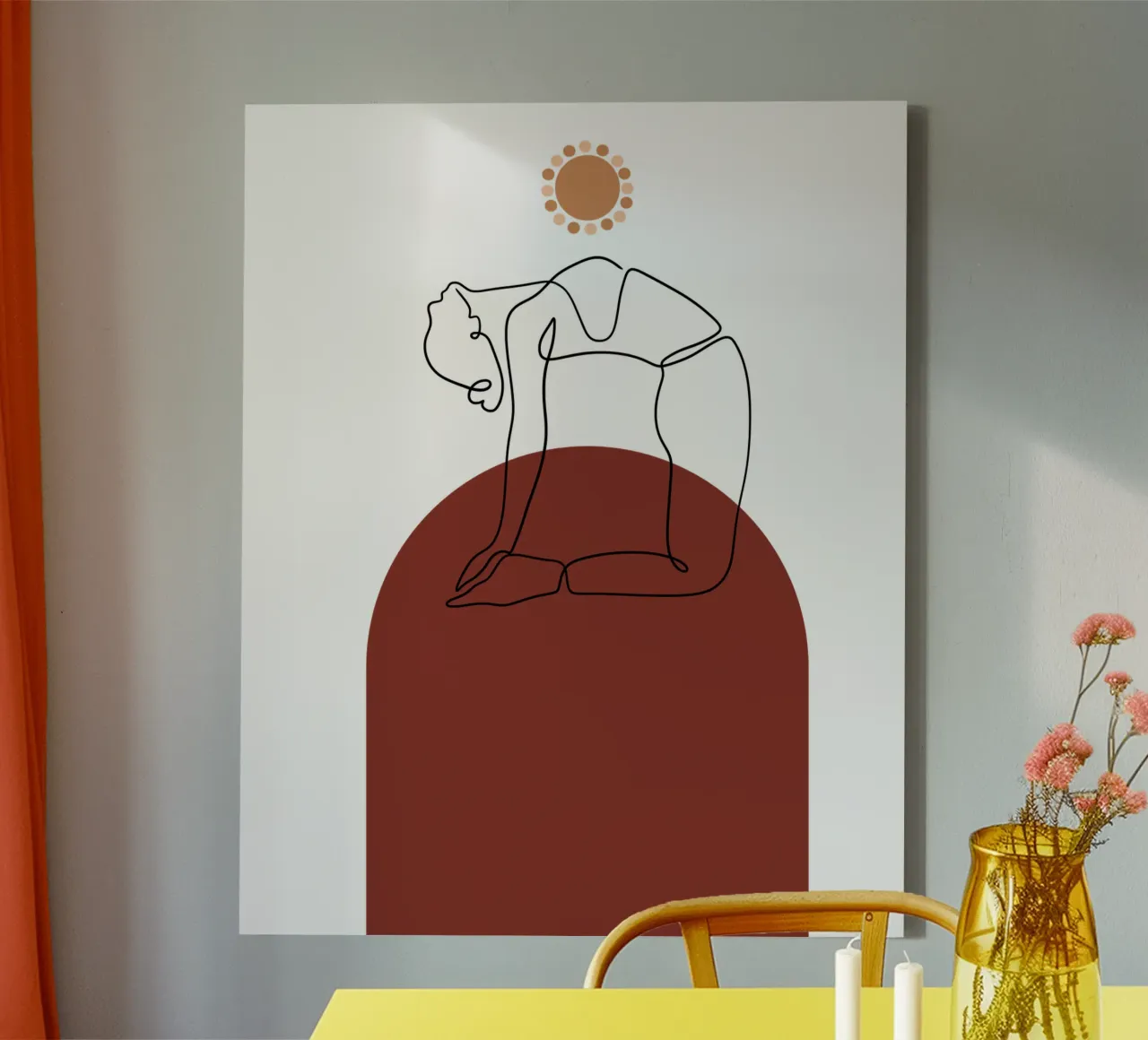 Minimalistische boho sport canvas met Baklijst van YSV MINIMALIST