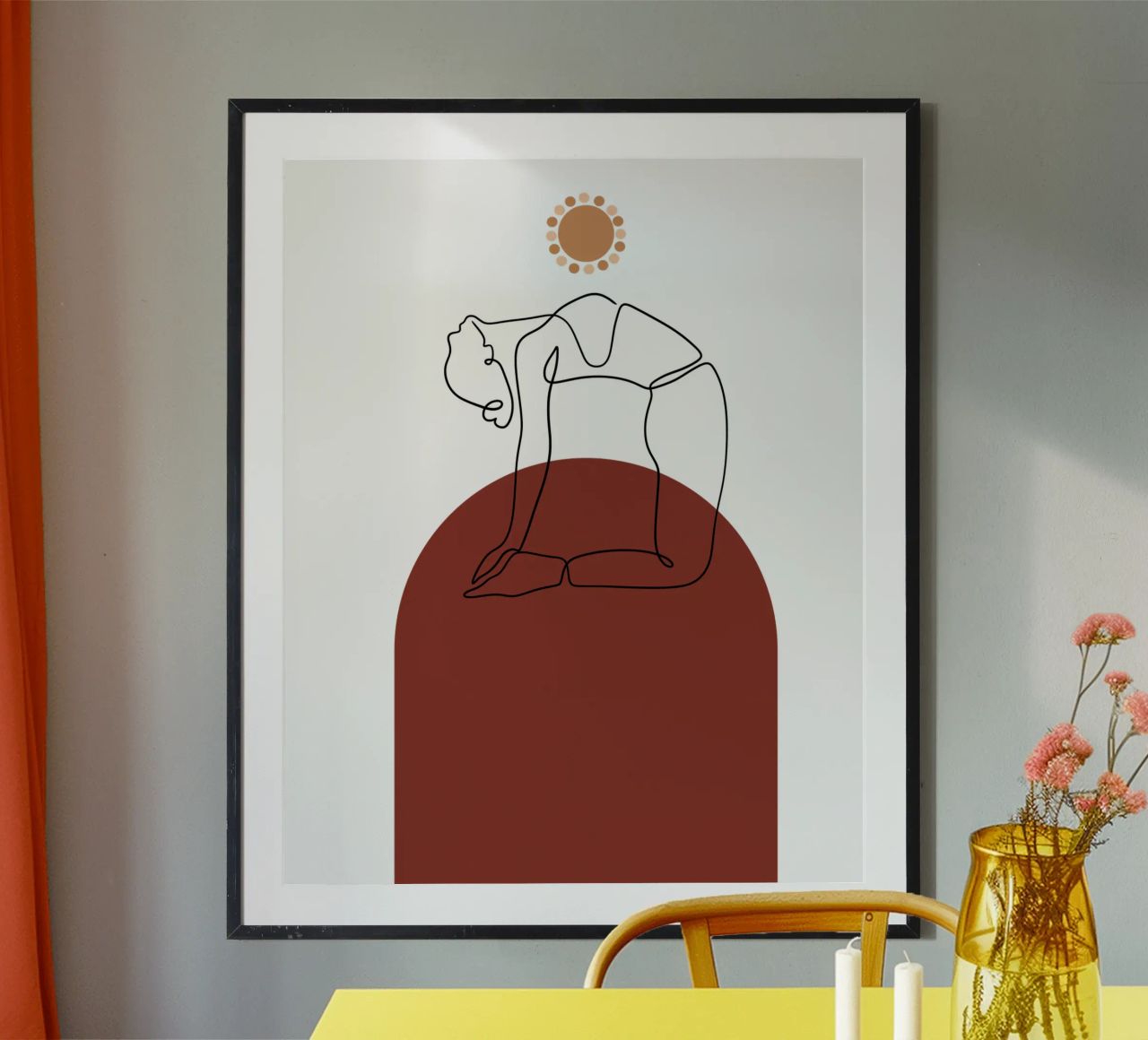 Minimalistischer Boho-Sport Poster von YSV MINIMALIST