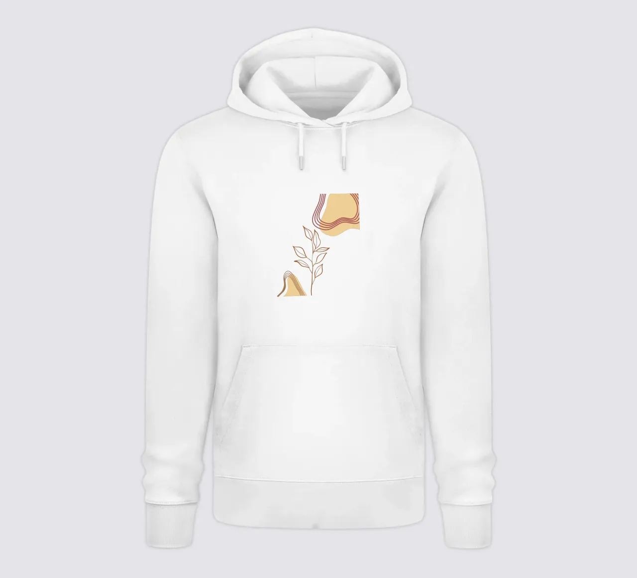 Piante di fiori boho minimaliste felpa con cappuccio da YSV MINIMALIST