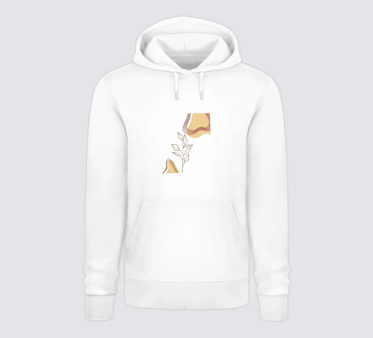 Piante di fiori boho minimaliste felpa con cappuccio da YSV MINIMALIST
