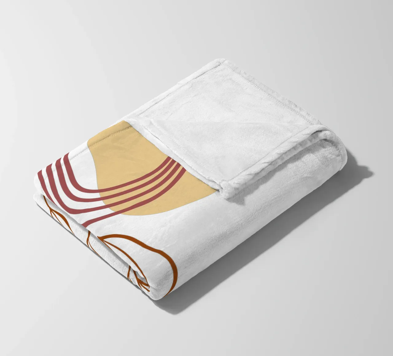 Piante di fiori boho minimaliste coperta in pile da YSV MINIMALIST