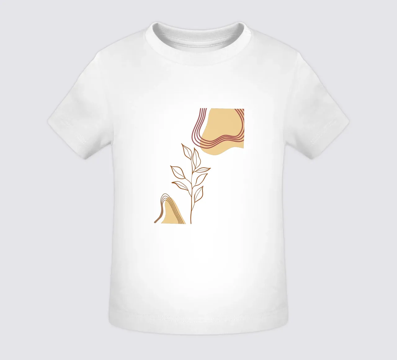 Piante di fiori boho minimaliste maglietta neonato da YSV MINIMALIST