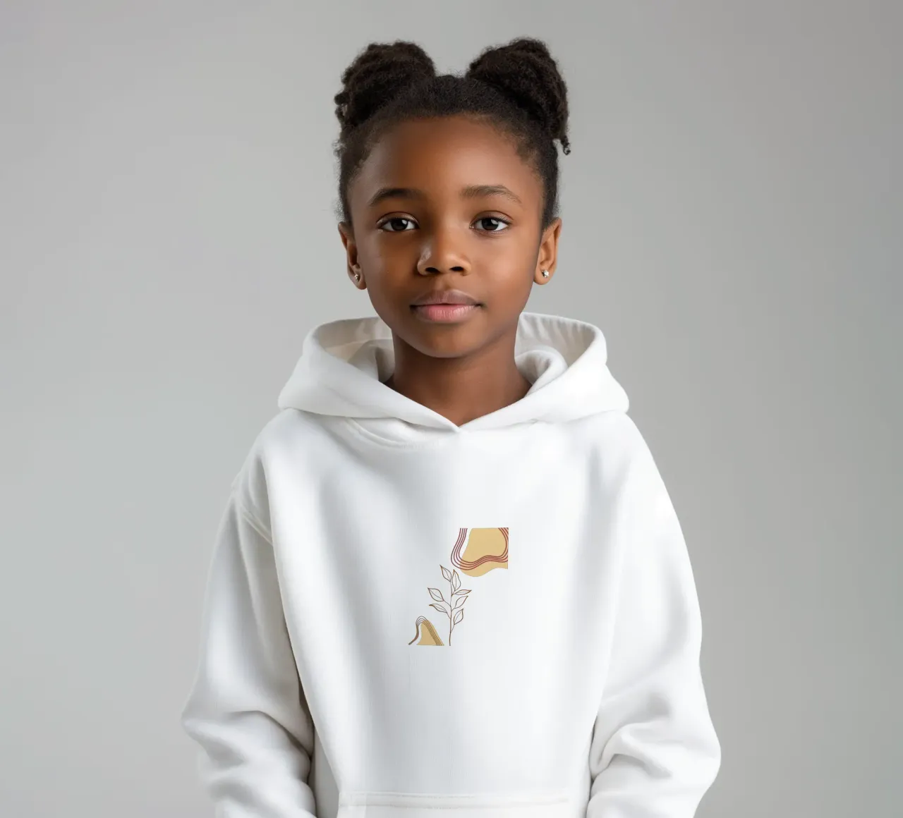 Piante di fiori boho minimaliste felpa bambino con cappuccio da YSV MINIMALIST