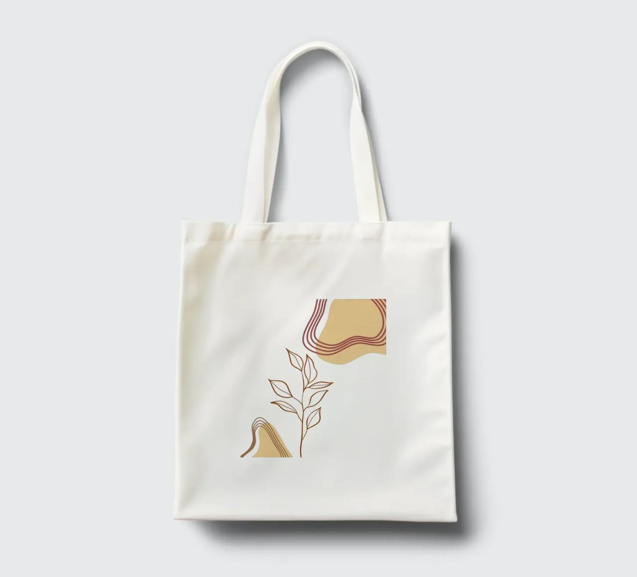 Piante di fiori boho minimaliste borsa in juta da YSV MINIMALIST