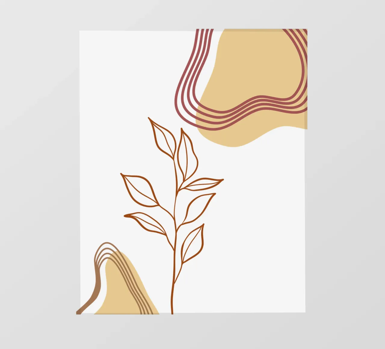 Piante di fiori boho minimaliste telo in pvc da YSV MINIMALIST