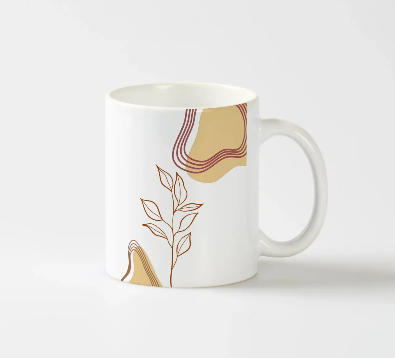 Piante di fiori boho minimaliste tazza in ceramica da YSV MINIMALIST